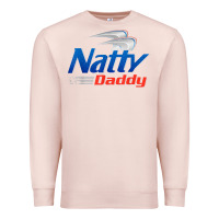 Pale Pink mens natty daddy dad bod light humor beer lover father's day Premium Sweatshirt - linhVisuals
