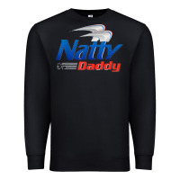 Black mens natty daddy dad bod light humor beer lover father's day Premium Sweatshirt - linhVisuals