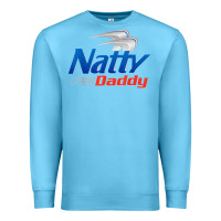 Ocean Blue mens natty daddy dad bod light humor beer lover father's day Premium Sweatshirt - linhVisuals