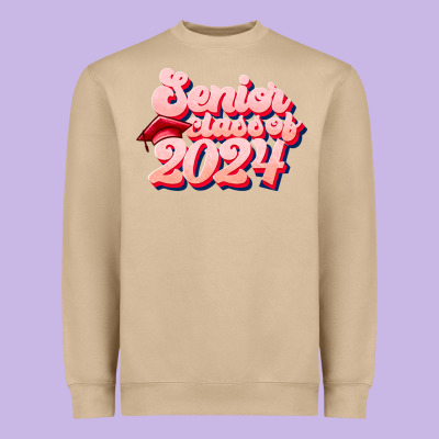 Senior Class Of 2024 Heavyweight Sweatshirt Designed By Jahusdesignshop