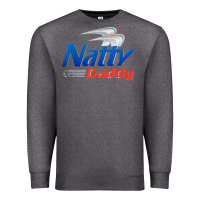 Charcoal Heather mens natty daddy dad bod light humor beer lover father's day Premium Sweatshirt - linhVisuals