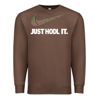 Chestnut just hodl it Premium Sweatshirt - linhVisuals