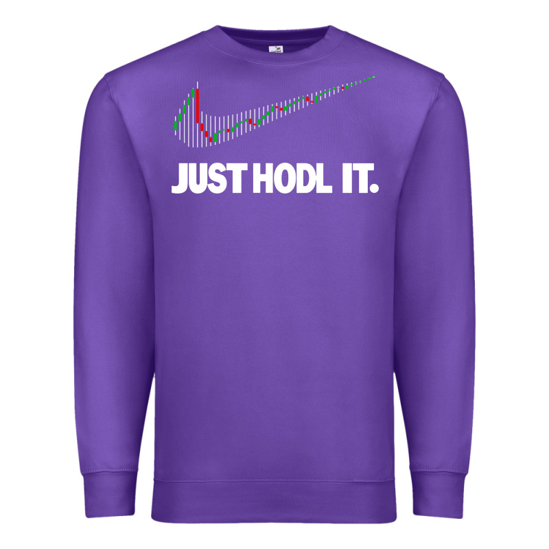 Just Hodl It Premium Sweatshirt by linhVisuals | Teevron