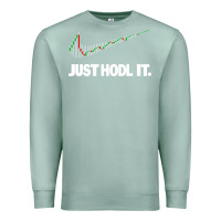 Seafoam just hodl it Premium Sweatshirt - linhVisuals