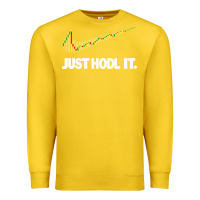 Lemon just hodl it Premium Sweatshirt - linhVisuals