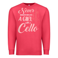 Cardinal never underestimate a girl with a cello Premium Sweatshirt - linhVisuals