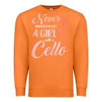 Carrot never underestimate a girl with a cello Premium Sweatshirt - linhVisuals