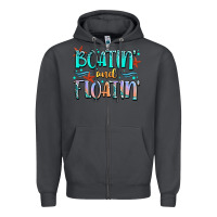 Smoke boatin' and floatin' Zipper Hoodie - JahusDesignShop