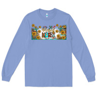 Colony Blue blessed nurse libbey glass Long Sleeve Tee - BundleAndBundleShop