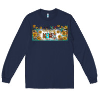 Navy blessed nurse libbey glass Long Sleeve Tee - BundleAndBundleShop