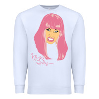 White nicki Premium Sweatshirt - linhVisuals