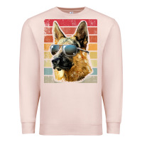 Pale Pink retro vintage german shepherd german shepherd dog gift Premium Sweatshirt - linhVisuals