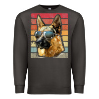 Smoke retro vintage german shepherd german shepherd dog gift Premium Sweatshirt - linhVisuals