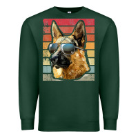 Sports Green retro vintage german shepherd german shepherd dog gift Premium Sweatshirt - linhVisuals