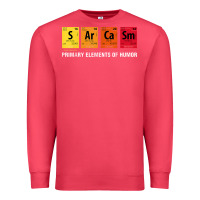 Cardinal sarcasm elements of humor periodic table graphic Premium Sweatshirt - linhVisuals