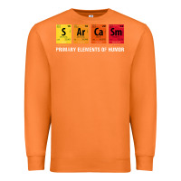 Carrot sarcasm elements of humor periodic table graphic Premium Sweatshirt - linhVisuals