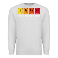 Dove Grey sarcasm elements of humor periodic table graphic Premium Sweatshirt - linhVisuals