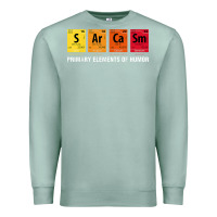 Seafoam sarcasm elements of humor periodic table graphic Premium Sweatshirt - linhVisuals