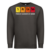 Smoke sarcasm elements of humor periodic table graphic Premium Sweatshirt - linhVisuals