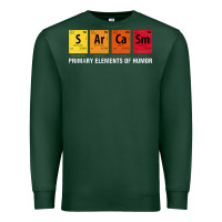 Sports Green sarcasm elements of humor periodic table graphic Premium Sweatshirt - linhVisuals
