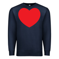 Navy big heart Premium Sweatshirt - linhVisuals