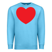 Ocean Blue big heart Premium Sweatshirt - linhVisuals