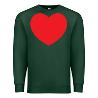 Sports Green big heart Premium Sweatshirt - linhVisuals
