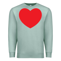Seafoam big heart Premium Sweatshirt - linhVisuals