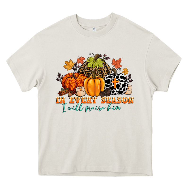 In Every Season I Will Praise Him Heavy Core Tee by CowGirlArtShop | Teevron