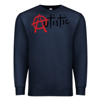 Navy autistic punk Premium Sweatshirt - linhVisuals