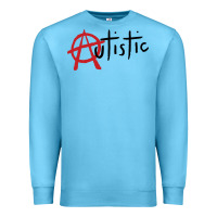 Ocean Blue autistic punk Premium Sweatshirt - linhVisuals