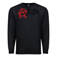 Black autistic punk Premium Sweatshirt - linhVisuals