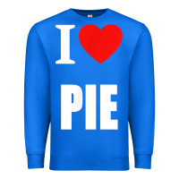 True Royal retro vintage classic i love pie for pie lovers cooks chefs t shirt Premium Sweatshirt - linhVisuals