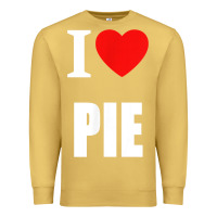 Antique Gold retro vintage classic i love pie for pie lovers cooks chefs t shirt Premium Sweatshirt - linhVisuals