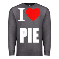 Charcoal Heather retro vintage classic i love pie for pie lovers cooks chefs t shirt Premium Sweatshirt - linhVisuals