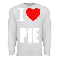 Dove Grey retro vintage classic i love pie for pie lovers cooks chefs t shirt Premium Sweatshirt - linhVisuals