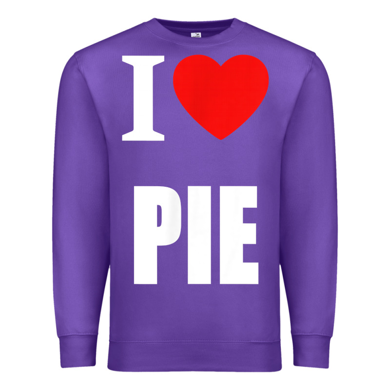 Retro Vintage Classic I Love Pie For Pie Lovers Cooks Chefs T Shirt Premium Sweatshirt by linhVisuals | Teevron