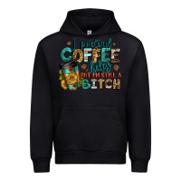 Black i pretend coffee helps but i'm still a bitch Urban Hoodie - Jasminsmagicworld