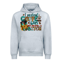 Heather Grey i pretend coffee helps but i'm still a bitch Urban Hoodie - Jasminsmagicworld