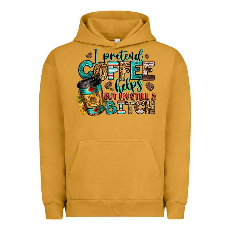 I Pretend Coffee Helps But I'm Still A Bitch Urban Hoodie by Jasminsmagicworld | Teevron