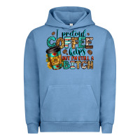 Pigment Pebble Blue i pretend coffee helps but i'm still a bitch Urban Hoodie - Jasminsmagicworld