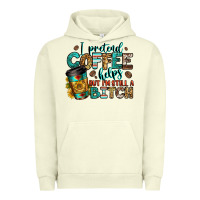 Pigment Pistachio i pretend coffee helps but i'm still a bitch Urban Hoodie - Jasminsmagicworld