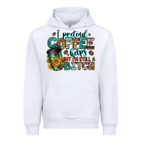White i pretend coffee helps but i'm still a bitch Urban Hoodie - Jasminsmagicworld