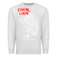 Oatmeal Heather butchered at birth Premium Sweatshirt - linhVisuals
