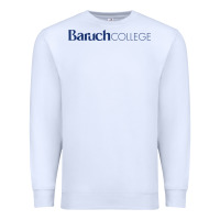 White Baruch College Premium Sweatshirt - linhVisuals