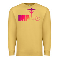 Antique Gold dnp doctor of nursing practice heartbeat color rn nurse Premium Sweatshirt - linhVisuals