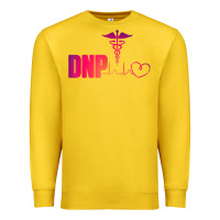 Lemon dnp doctor of nursing practice heartbeat color rn nurse Premium Sweatshirt - linhVisuals