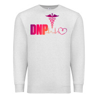 Oatmeal Heather dnp doctor of nursing practice heartbeat color rn nurse Premium Sweatshirt - linhVisuals
