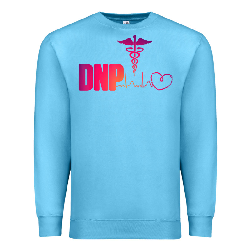 Dnp Doctor Of Nursing Practice Heartbeat Color Rn Nurse Premium Sweatshirt by linhVisuals | Teevron