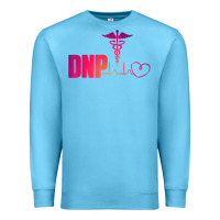 Ocean Blue dnp doctor of nursing practice heartbeat color rn nurse Premium Sweatshirt - linhVisuals